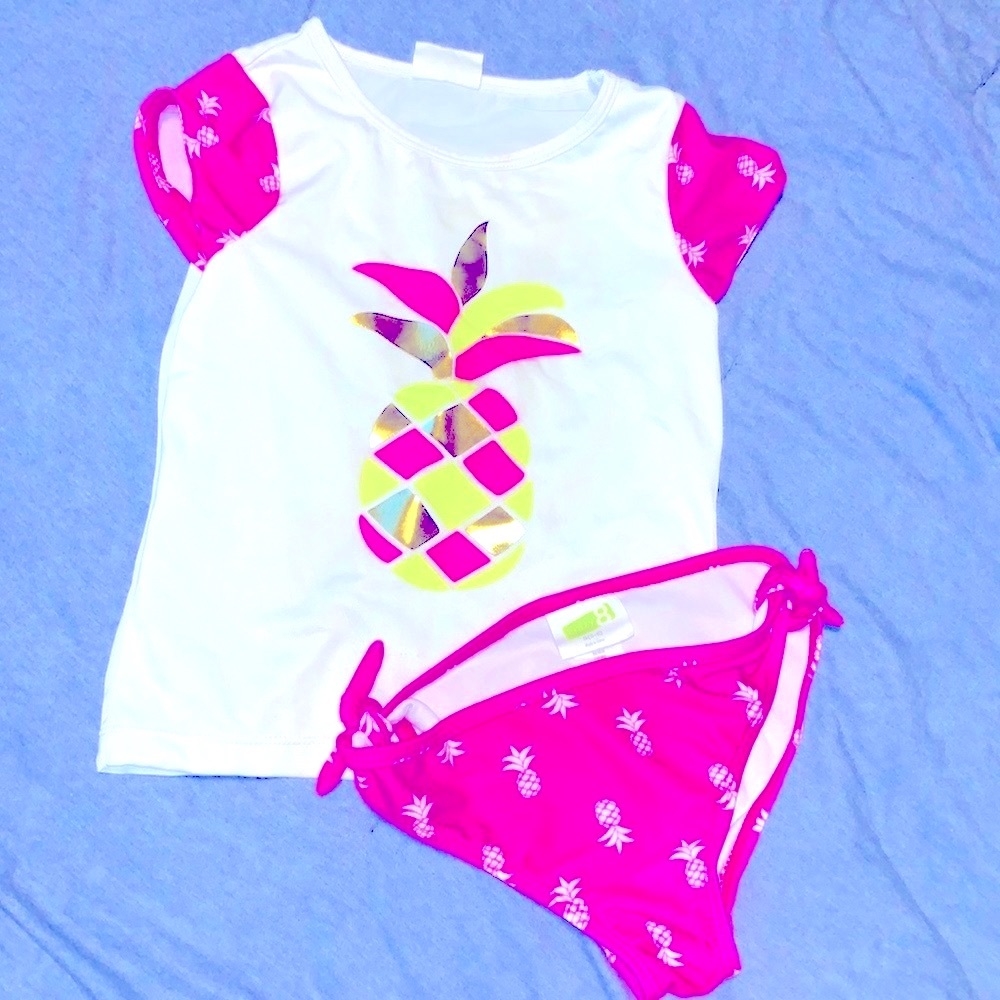 Girls pineapple bikini